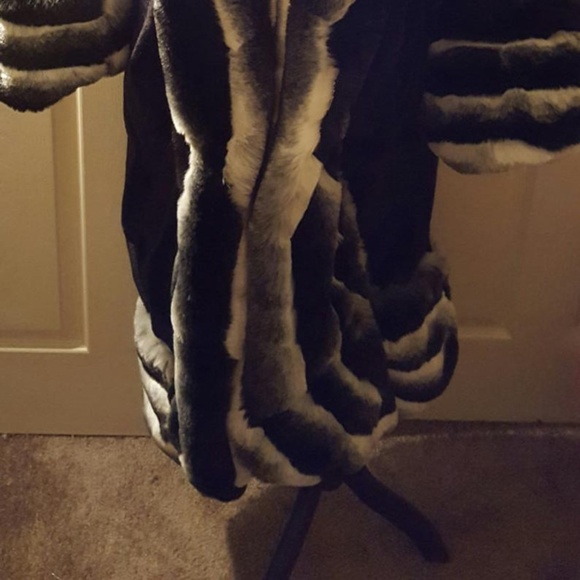 Custom Order Faux Chinchilla Velboa Faux Fur Coat - Picture 5 of 7